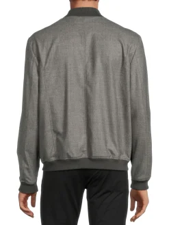 Jack Victor Coats & Jackets|Bennett Heathered Wool Blend Jacket Grey