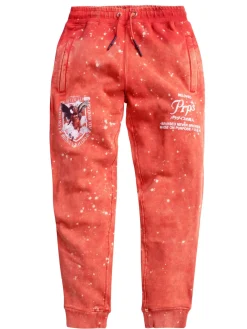 Prps Pants|Bessie Acid Wash Logo Joggers Red