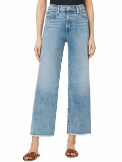 Women Joe's Jeans Blake Frayed High Rise Stretch Wide Leg Jeans