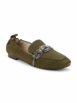 Sanctuary Blast Suede Python-Embossed Bit Loafers