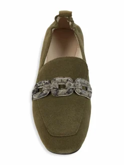 Sanctuary Blast Suede Python-Embossed Bit Loafers