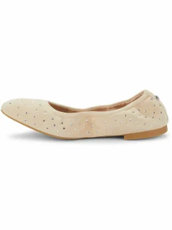 Stuart Weitzman Bling Embellished Suede Ballet Flats