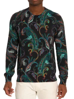 Robert Graham Sweaters|Bluto Crewneck Sweater Black