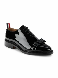 Thom Browne Bow Patent Leather Oxford Shoes
