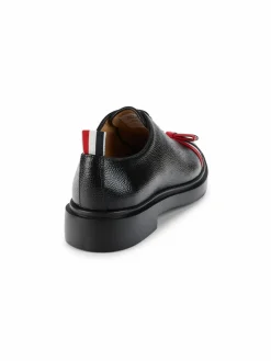 Thom Browne Bow Textured Leather Oxford Shoes