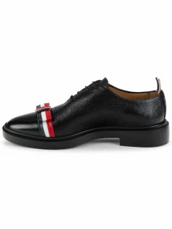 Thom Browne Bow Textured Leather Oxford Shoes