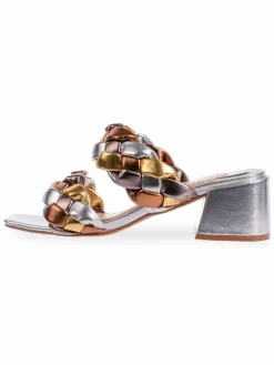 Ninety Union Braided Block Heel Sandals