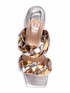 Ninety Union Braided Block Heel Sandals