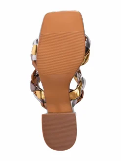 Ninety Union Braided Block Heel Sandals