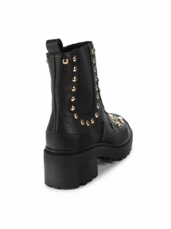 Karl Lagerfeld Paris Breck Embellished Textured Chelsea Boots