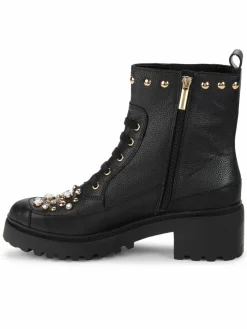 Karl Lagerfeld Paris Breck Embellished Textured Chelsea Boots