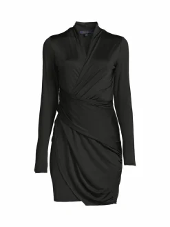 Women RACHEL Rachel Roy Brett Draped Mini Sheath Dress