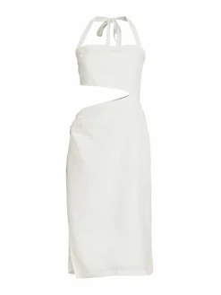 Women Amanda Uprichard Brinley Halterneck Cutout Dress