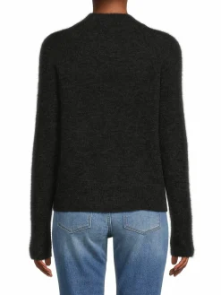 Women Vince Brushed Alpaca Crewneck Sweater