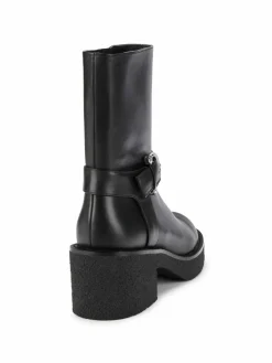 Stuart Weitzman Buckle Leather Boots