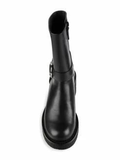 Stuart Weitzman Buckle Leather Boots