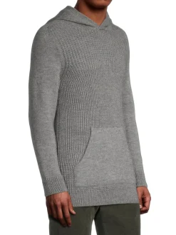 Isaia Loungewear, Sleepwear & Robes|Cable Knit Hoodie Grey