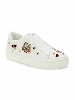 Karl Lagerfeld Paris Caitie Logo Slip On Sneakers
