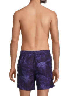Onia Swimwear|Calder 6E Tie Dye Swim Shorts Indigo Blue