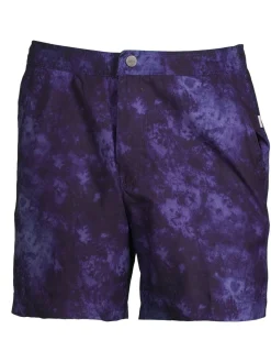 Onia Swimwear|Calder 6E Tie Dye Swim Shorts Indigo Blue