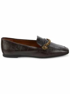 Kurt Geiger London Camilla Chain Trim Leather Loafers