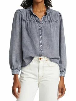 Women Rails Camille Denim Button-Front Shirt