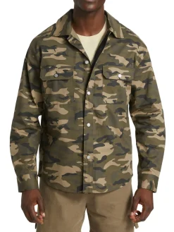 Frame Coats & Jackets|Camouflage Cotton Jacket Camo Noir
