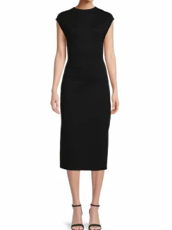 Women Calvin Klein Cap Sleeve Midi Sheath Dress