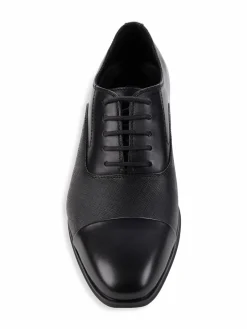 Calvin Klein Cap Toe Leather Oxfords