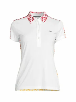 Women J.Lindeberg Cara Print Collar Polo