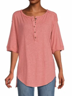 Women Free People Care Fp Maribell Henley Tee