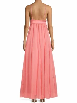 Women Alice + Olivia Carisa V Neck Ball Gown