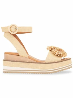 Andre Assous Carlee Raffia Wedge Sandals