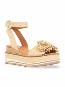 Andre Assous Carlee Raffia Wedge Sandals