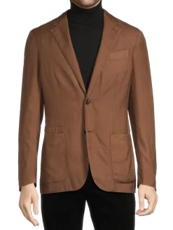 ZEGNA Blazers & Sportcoats|Cashmere & Silk Sportscoat Brown