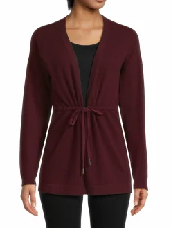 Women Bruno Magli Cashmere Belted Cardigan