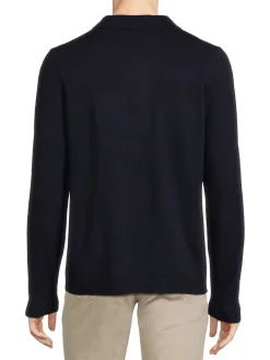 Amicale Cashmere|Cashmere Blend Collared Cardigan