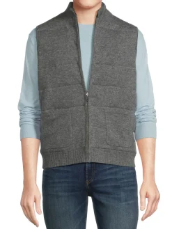 Saks Fifth Avenue Cashmere|Cashmere Blend Reversible Vest