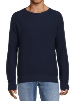 Onia Cashmere|Cashmere Blend T Shirt Deep Navy
