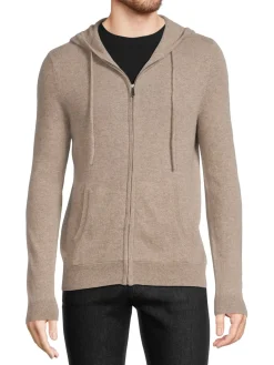 Saks Fifth Avenue Sweatshirts & Hoodies|Cashmere Full Zip Hoodie