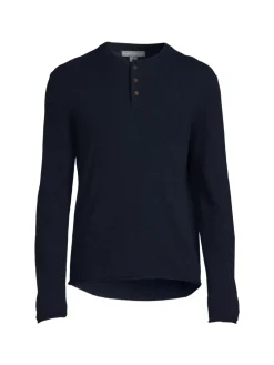 Amicale Sweaters|Cashmere Henley Sweater