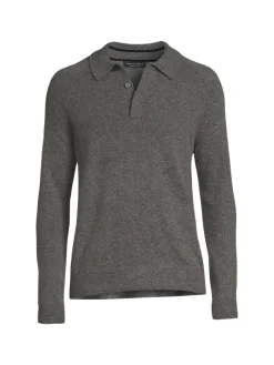 Saks Fifth Avenue Polos|Cashmere Long Sleeve Polo
