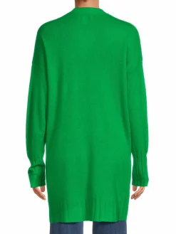 Women Filoro Cashmere Longline Open Front Cardigan
