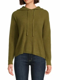 Women M MAGASCHONI Cashmere Ribbed Hoodie