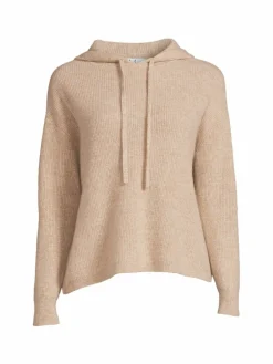 Women M MAGASCHONI Cashmere Ribbed Hoodie