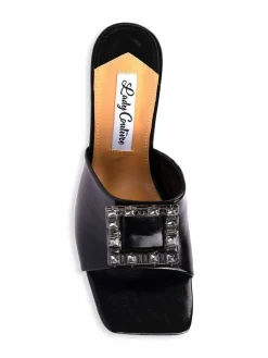 Lady Couture Casino Embellished Faux Leather Sandals