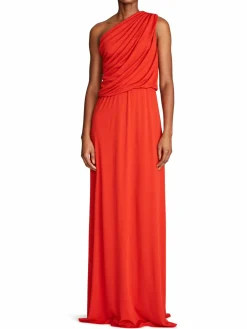 Women Halston Charlee Jersey One-Shoulder Gown