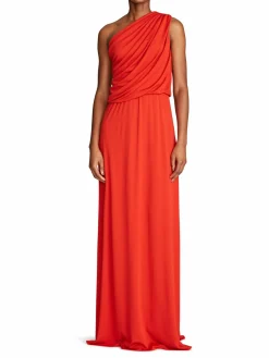 Women Halston Charlee Jersey One-Shoulder Gown