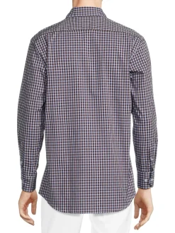 TailorByrd Casual Button-Down Shirts|Checked Button Down Shirt Blue