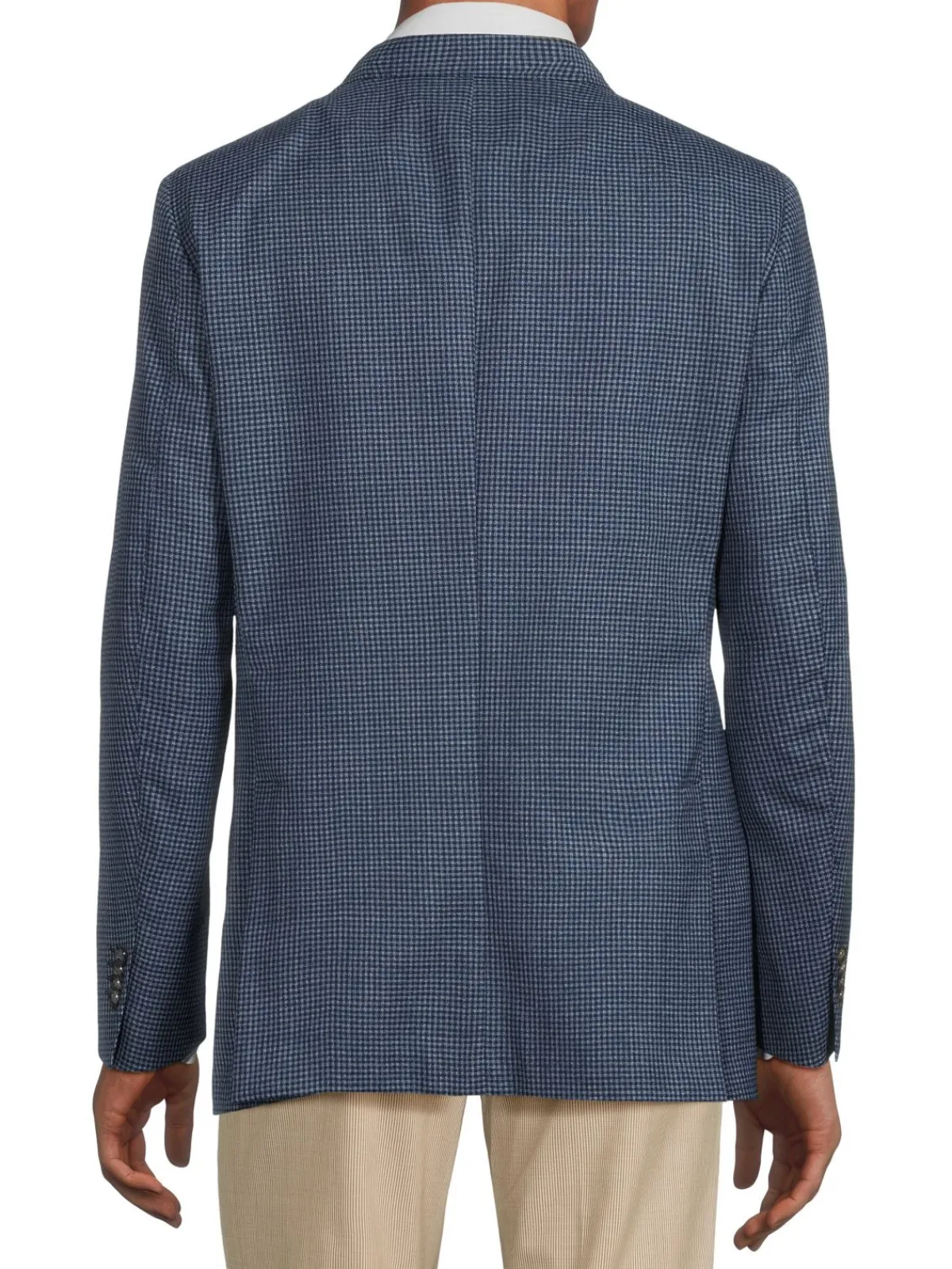Luciano Barbera Blazers & Sportcoats|Checked Wool Blazer Navy